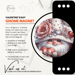 Íman Ímã de Gnome do Dia dos Namorados