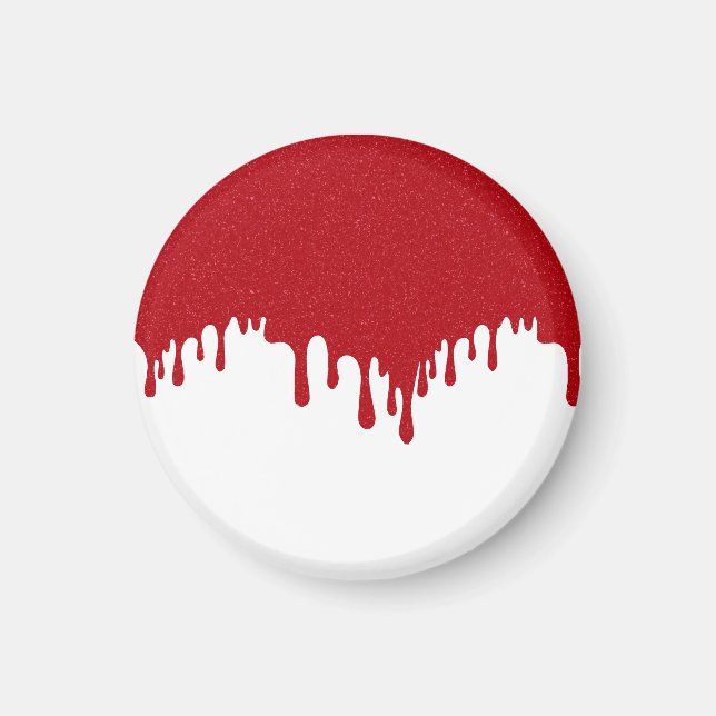 Íman Ímã de Gotejamento Vermelho de Tomate Personalizad (Frente)