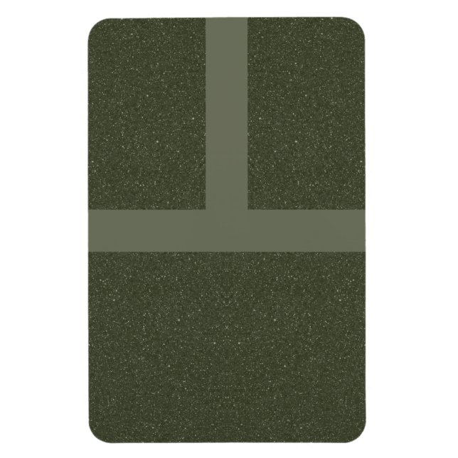Íman Ímã de Grade Verde Musgo Ousado – Personalizável (Vertical)