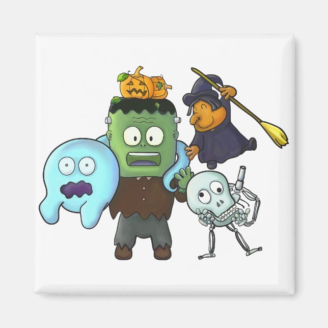 Íman Ímã de Halloween (Frente)