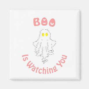Íman Ímã de Halloween O Fantasma Está Te Observando