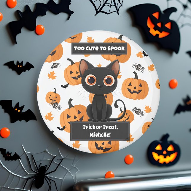 Íman Ímã de Halloween Personalizado – Cute Demais para  (Criador carregado)