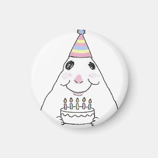 Íman Ímã de hamster engraçado de aniversário