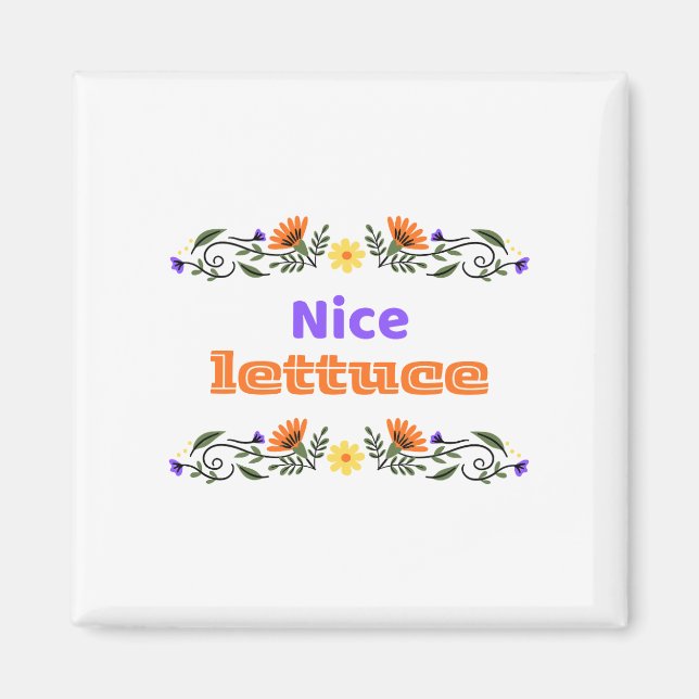 Íman Ímã de Hockey Nice Lettuce Best Chirps (Frente)