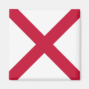 Íman Ímã de Irlanda do Norte - Saltire vermelho no