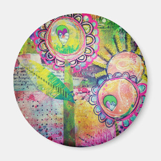 Íman ímã de jardim de mídia mista