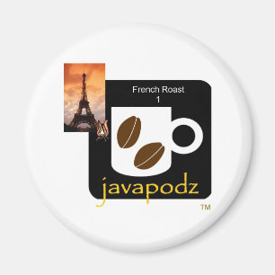 Íman Ímã de JavaPodz Frig - assado francês