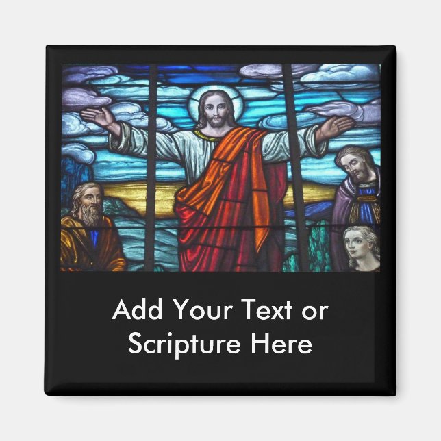 Íman Ímã de Jesus Cristo de Vitral (Frente)