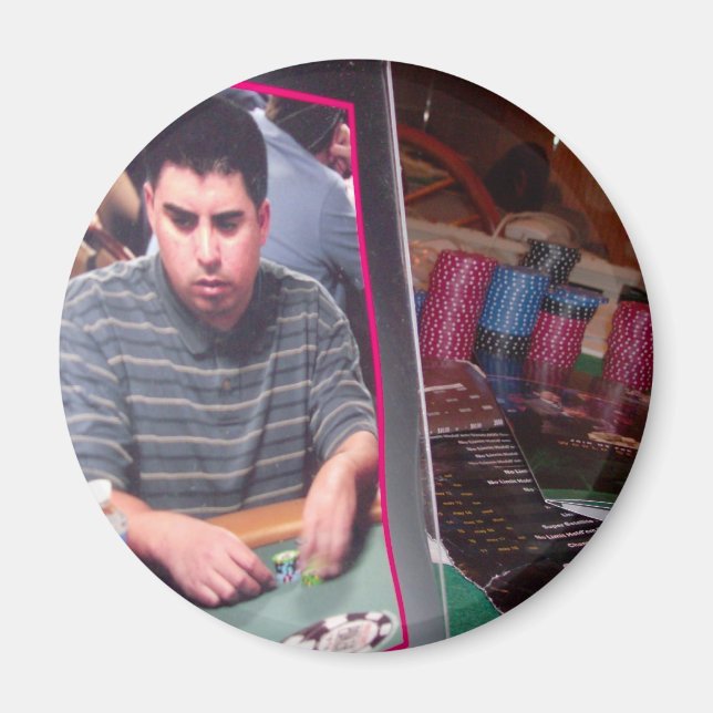 Íman imã de jogador de pôquer (Frente)