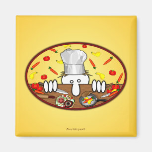 Íman Ímã de Kilroy do cozinheiro chefe