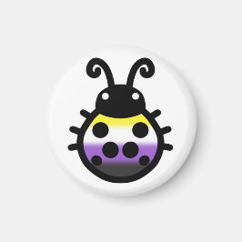Íman Ímã de Ladybug Orgulho Não-binário