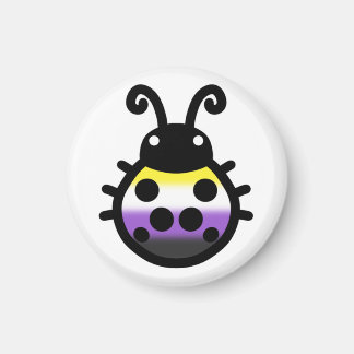 Íman Ímã de Ladybug Orgulho Não-binário