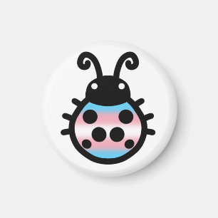 Íman Ímã de Ladybug Orgulho Transgênero