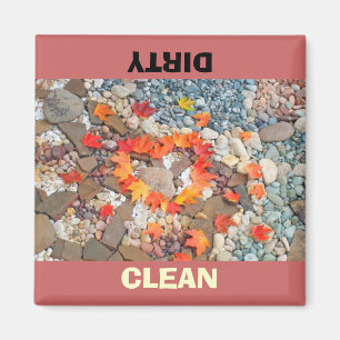 Íman Ímã de lava-louças CLEAN DIRTY lava-louças coração