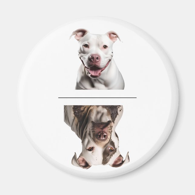 Íman Ímã de Lava-Louças Pit Bull Charmoso Limpo/Sujo (Frente)