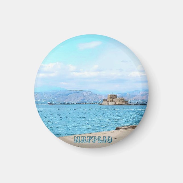 Íman Ímã de lembrança de Nafplio (Frente)