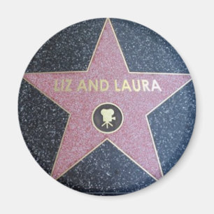 Íman Ímã de Liz e de Laura (estrela de Hollywood)