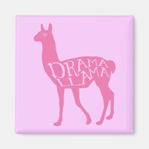 Íman Ímã de Llama Drama Rosa