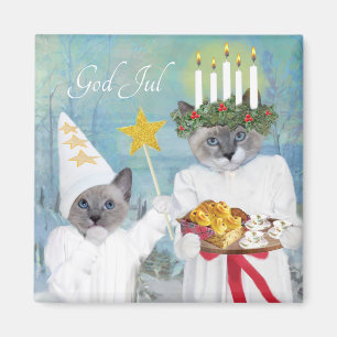 Íman Ímã de Lucia do papai noel dos gatinhos