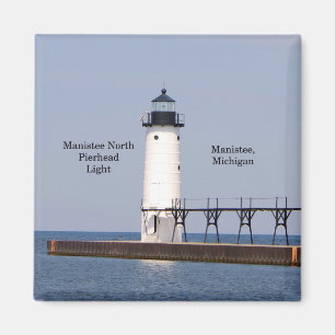 Íman Ímã de luz Manistee North Pierhead