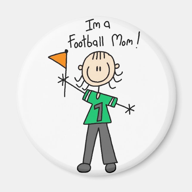 Íman Ímã de Mãe de Futebol (Frente)