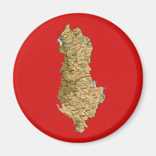 Íman Ímã de Mapa da Albânia