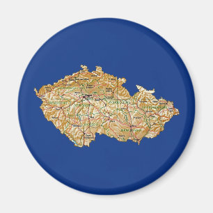 Íman Ímã de Mapa da Chéquia