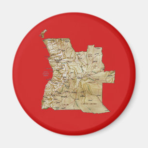 Íman Ímã de Mapa de Angola