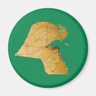 Íman Ímã de Mapa do Kuwait