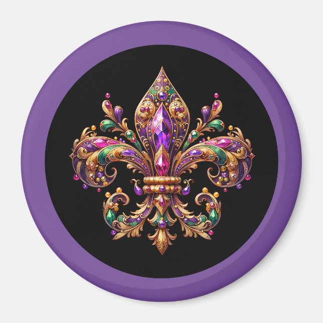 Íman Ímã de Mardi Gras (Frente)