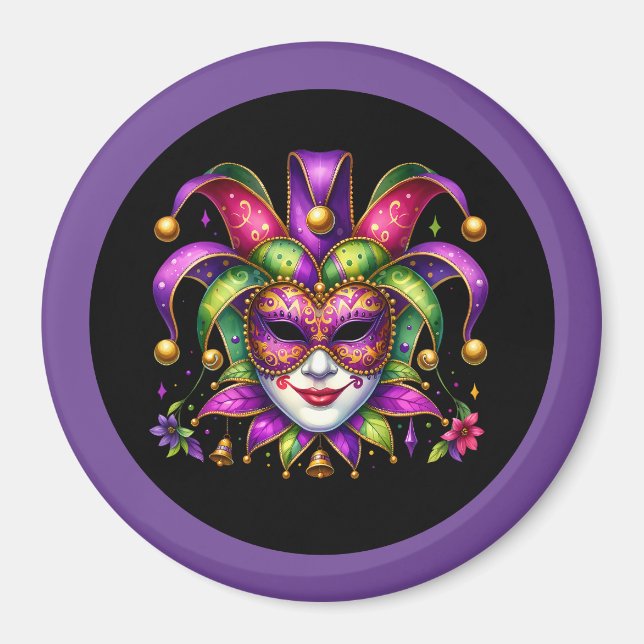 Íman Ímã de Mardi Gras (Frente)