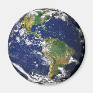Íman Ímã de mármore azul da terra da NASA