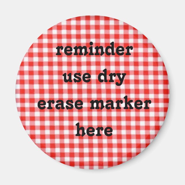 Íman imã de memo de apagamento seco (Frente)