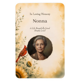 Íman Ímã de Memorial de Foto Em Memória Carinhosa