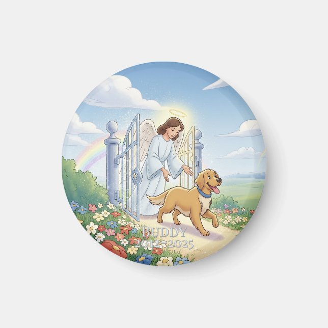 Íman Ímã de Memorial de Pet Personalizado Ponte da Arco (Frente)