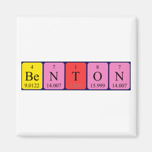 Íman ímã de mesa periódica Benton