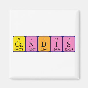 Íman ímã de mesa periódica Candis