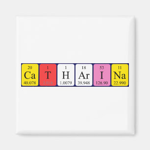 Íman imã de mesa periódica Catharina