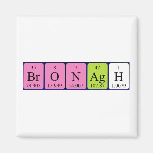 Íman ímã de mesa periódica do Bronagh