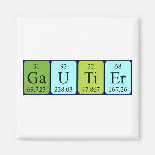 Íman ímã de mesa periódica do Gautier