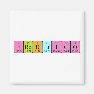 Íman ímã de mesa periódica Frederico