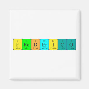 Íman ímã de mesa periódica Frederico