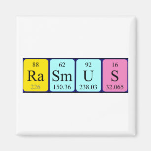 Íman ímã de mesa periódica Rasmus