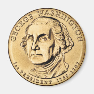 Íman Ímã de Moeda Presidencial de George Washington de