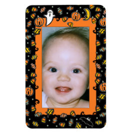 Íman Ímã de moldura de foto de Halloween