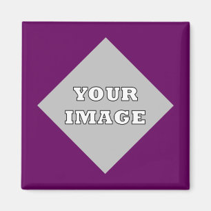 Íman Ímã de Moldura de Foto Quadrada Diagonal