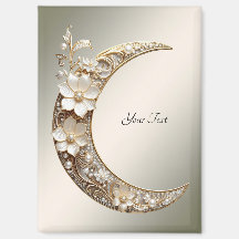 Ímã de Moldura de Lua Crescente Decorativa