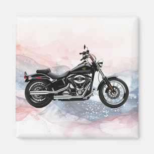 Íman Ímã de Motocicleta Patriótica Hawg Heritage Twin-C