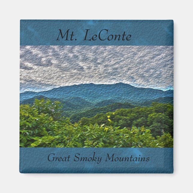 Íman Ímã de Mt. LeConte, Grandes Montanhas Fumegantes F (Frente)