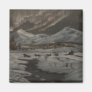 Íman Ímã de Mushing da Aurora